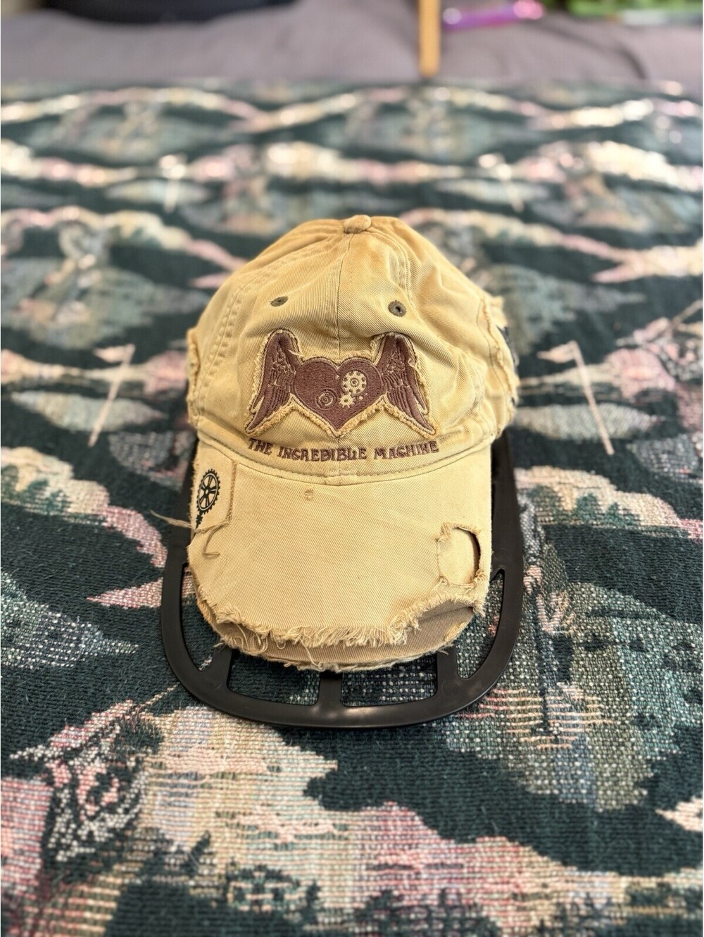 Vintage 00s RARE Sugarland The Incredible Machine Brown Distressed Tour Hat OSFM